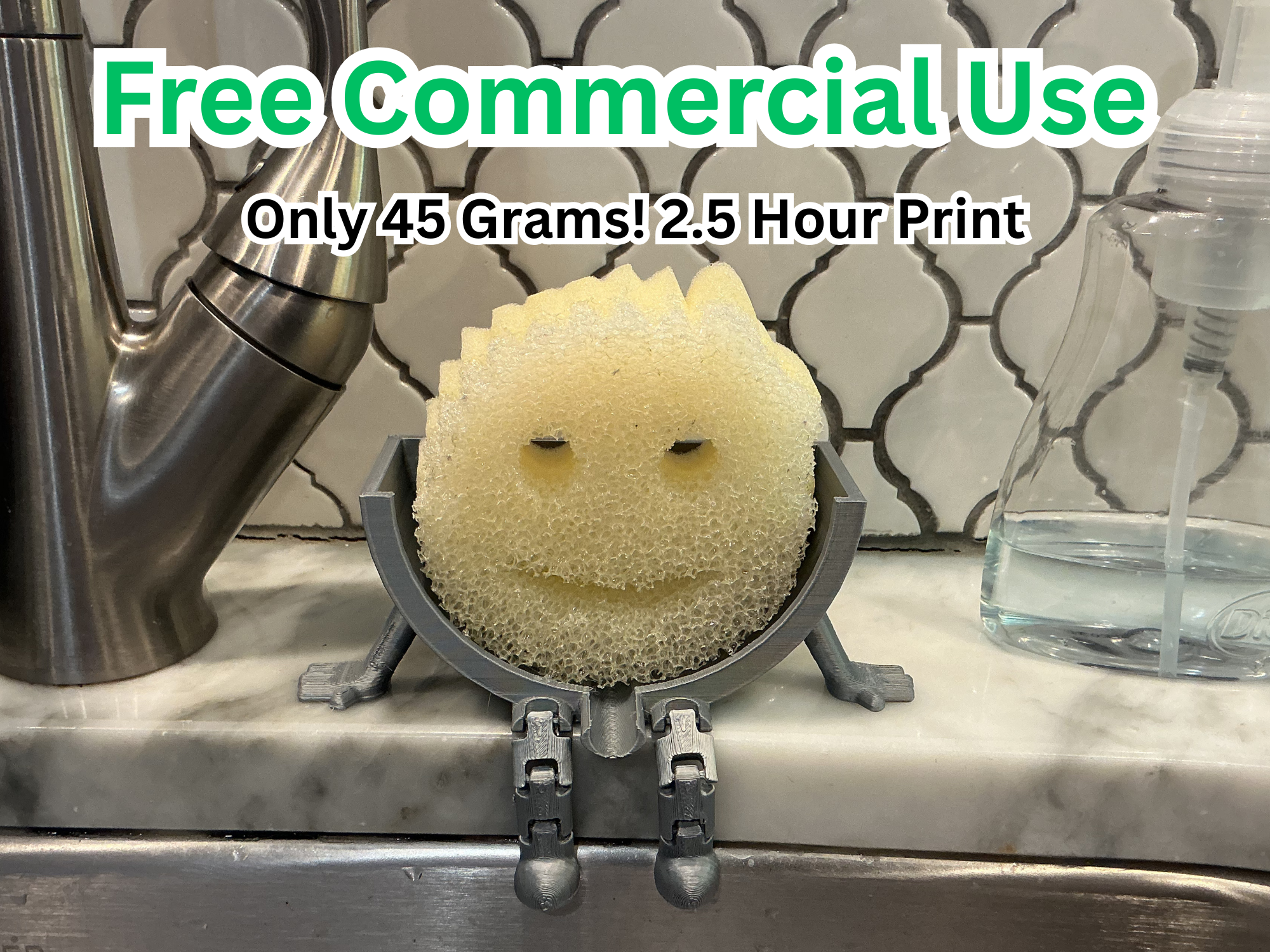 Шарнирный держатель губки Scrub Daddy с дренажем