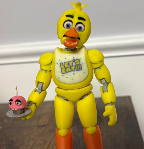 Чика (Dummy 13) из FNAF 1 — шарнирная фигурка