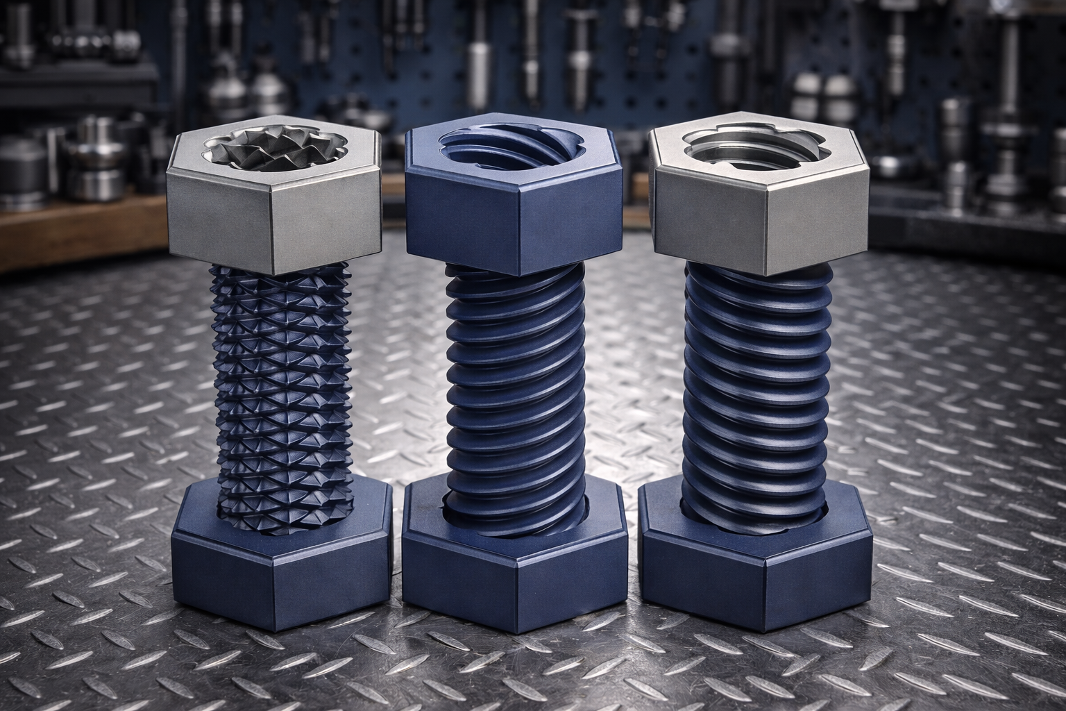 Винты с левой / правой / двойной резьбой + гайки