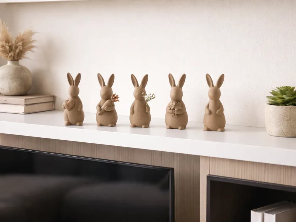 Декоративный пасхальный кролик — фото 1