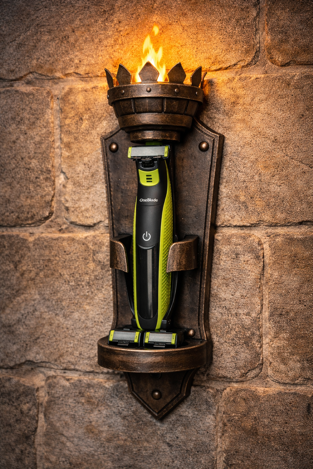 Kingdom Blade Torch — средневековый настенный держатель Philips OneBlade