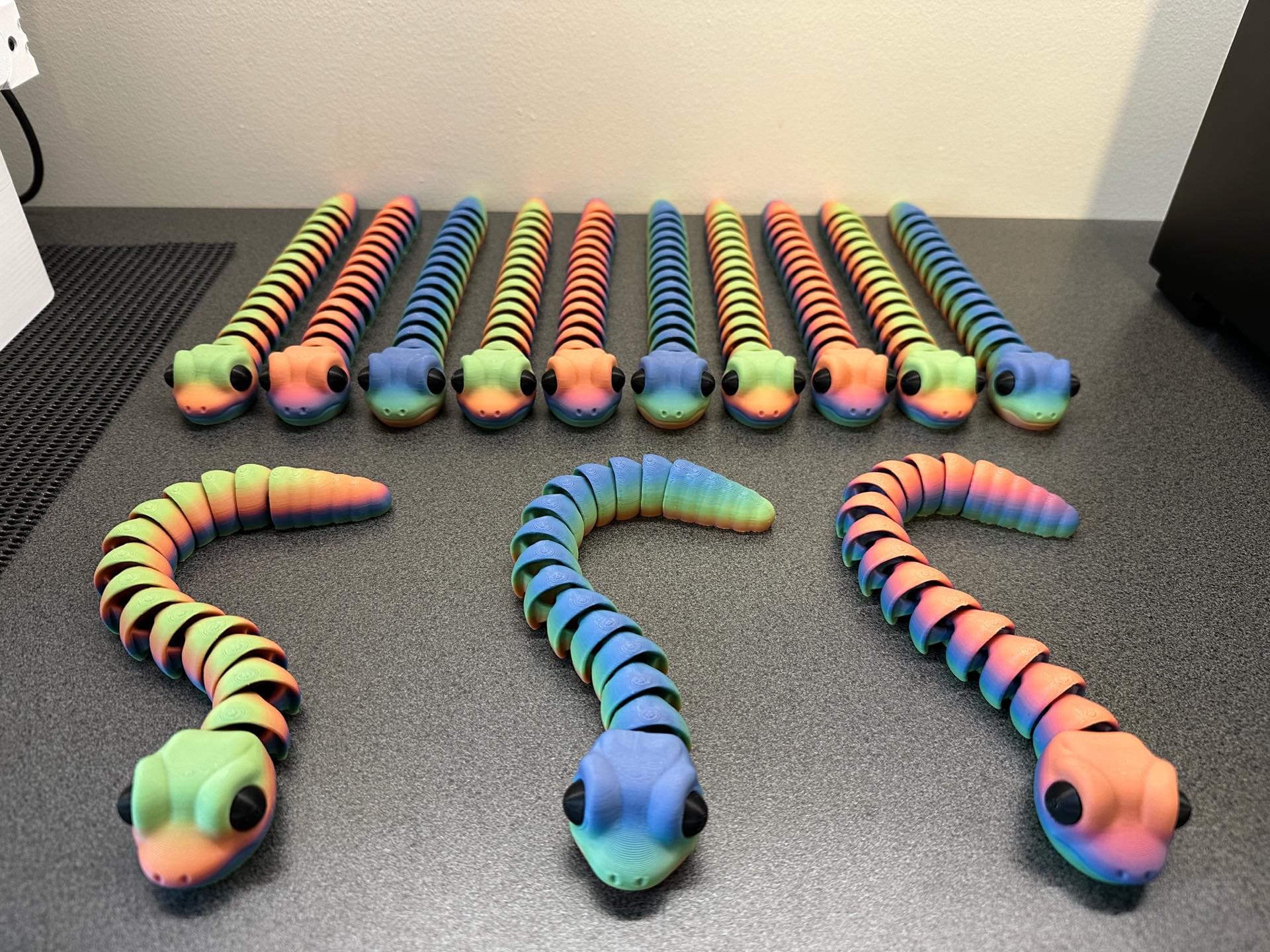 Гибкая маленькая змея — печать без сборки