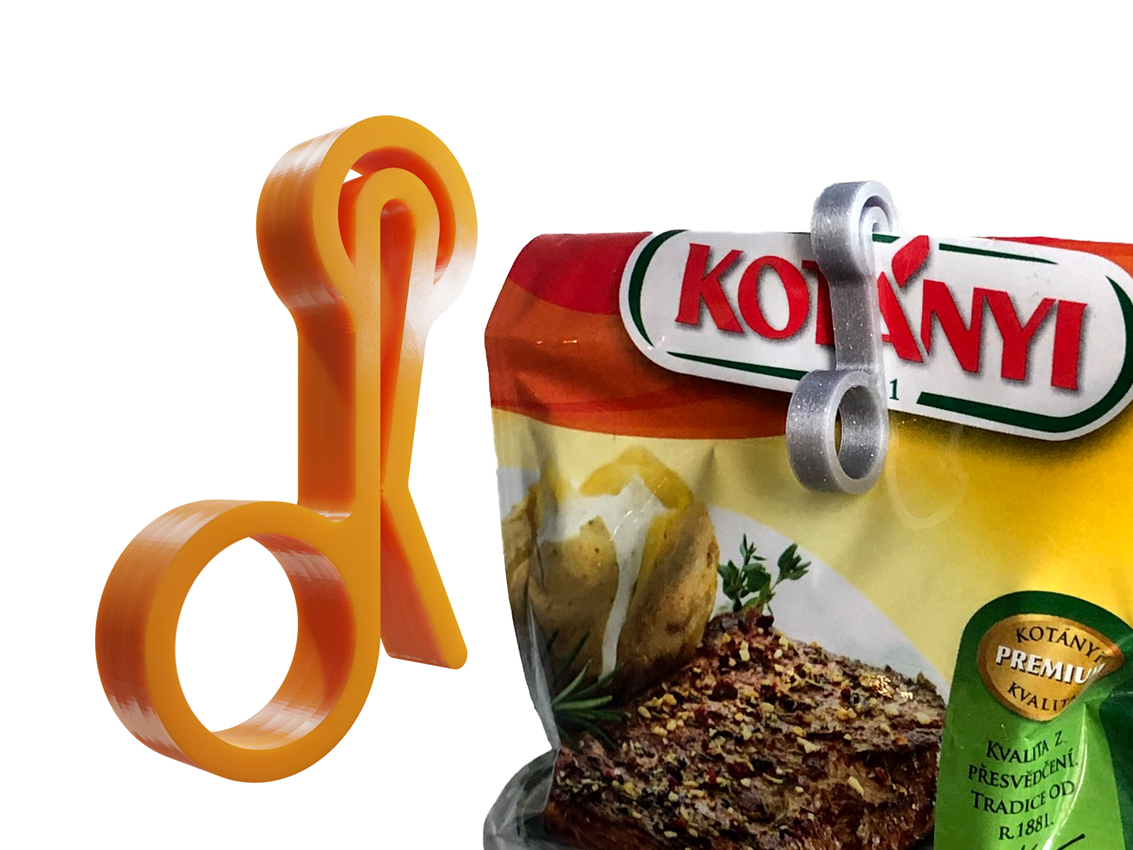 Маленькая клипса для пакетов с травами и специями