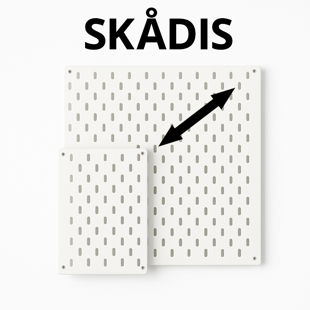 Перфопанель Skådis — все размеры от 80 до 360 мм