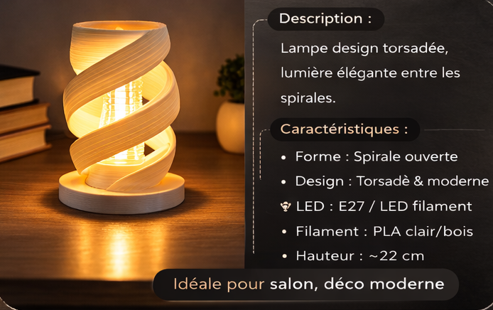 Лампа «Спираль» — фото 1